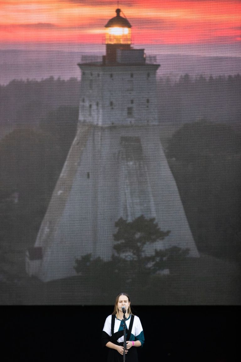 جانب من الحفل الموسيقي على منصة اليوبيل