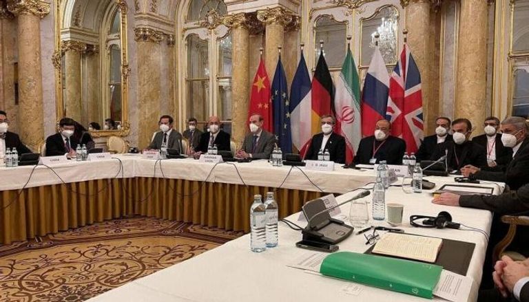 جانب من مفاوضات فيينا حول البرنامج النووي الإيراني