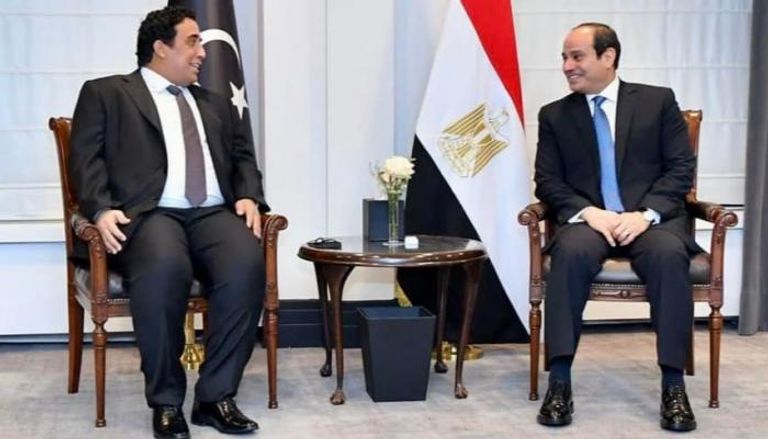 عبد الفتاح السيسي ومحمد المنفي (الرئاسة المصرية)