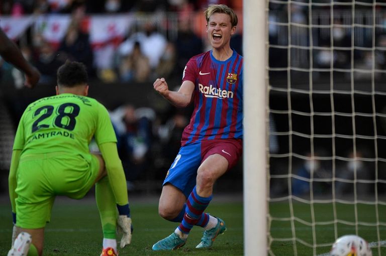 من مباراة برشلونة ضد فالنسيا في الدوري الإسباني