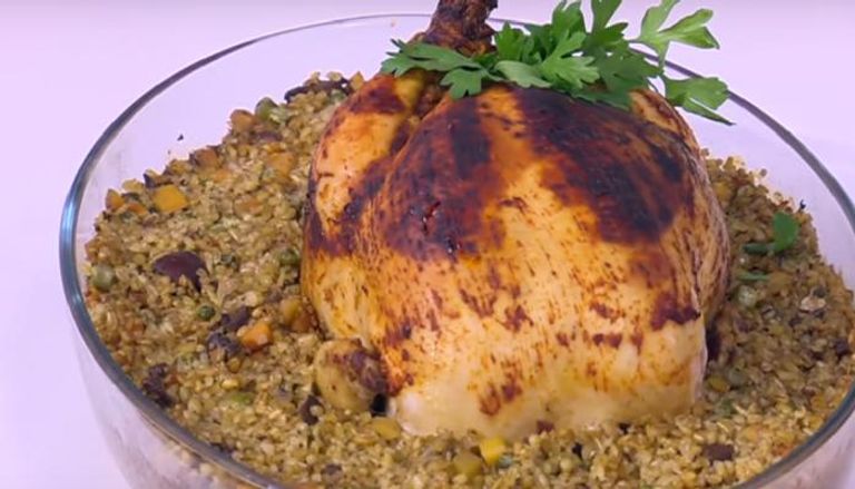 الفريك بالفراخ طريقة عمل الفريك