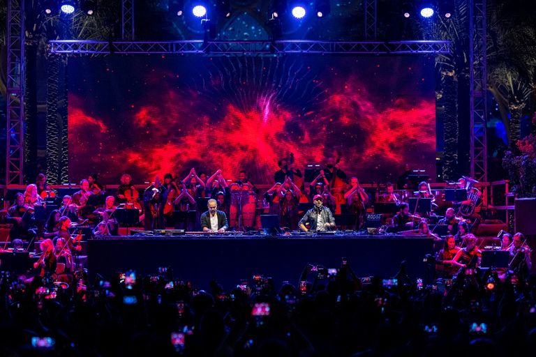 جانب من حفل ميشال فاضل ورودج