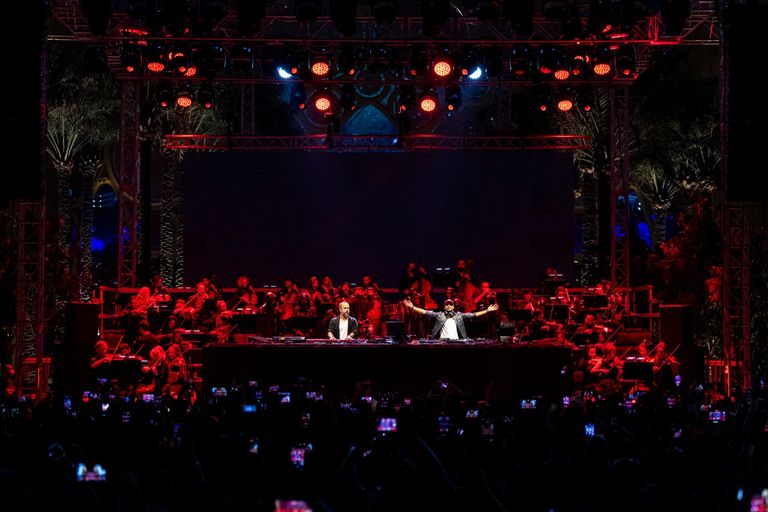 جانب من حفل ميشال فاضل ورودج