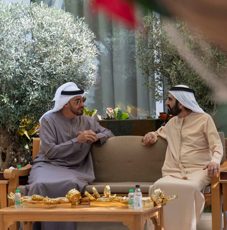 الشيخ محمد بن راشد آل مكتوم والشيخ محمد بن زايد آل نهيان الشيخ محمد بن راشد آل مكتوم والشيخ محمد بن زايد آل نهيان
