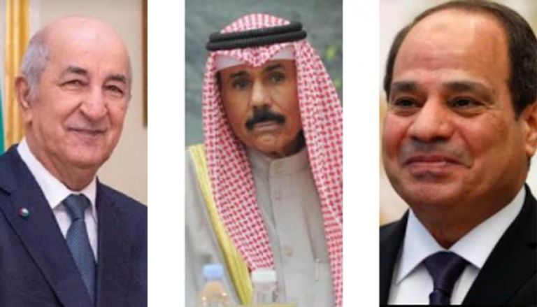 قادة مصر والكويت والجزائر