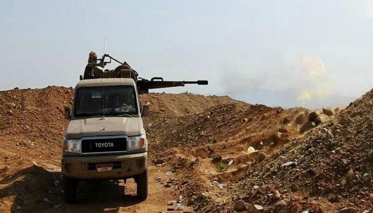 دورية للجيش اليمني خلال اشتباكات مع الحوثيين شمالي البلاد
