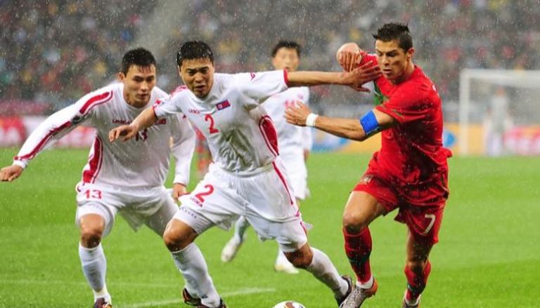 منتخب كوريا الشمالية ضد البرتغال في كأس العالم