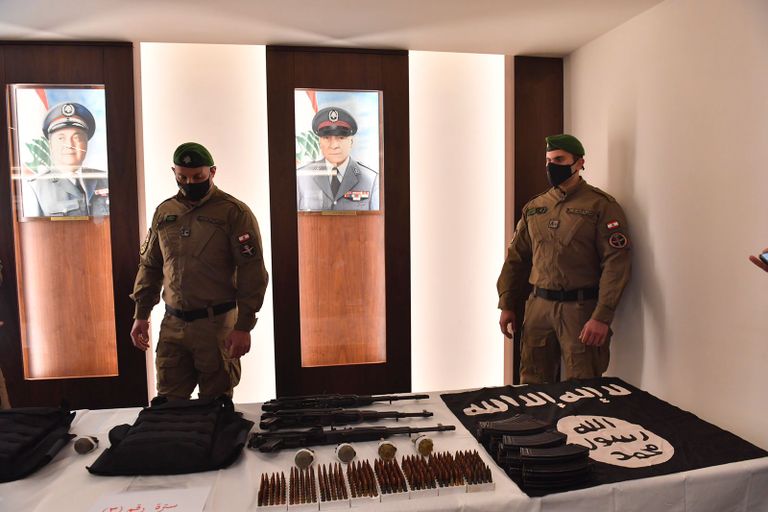 وزير الداخلية اللبناني خلال المؤتمر الصحفي