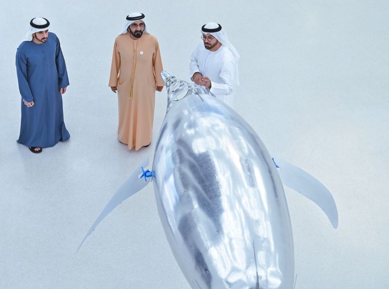 الشيخ محمد بن راشد آل مكتوم يطلّع على تجارب متحف المستقبل