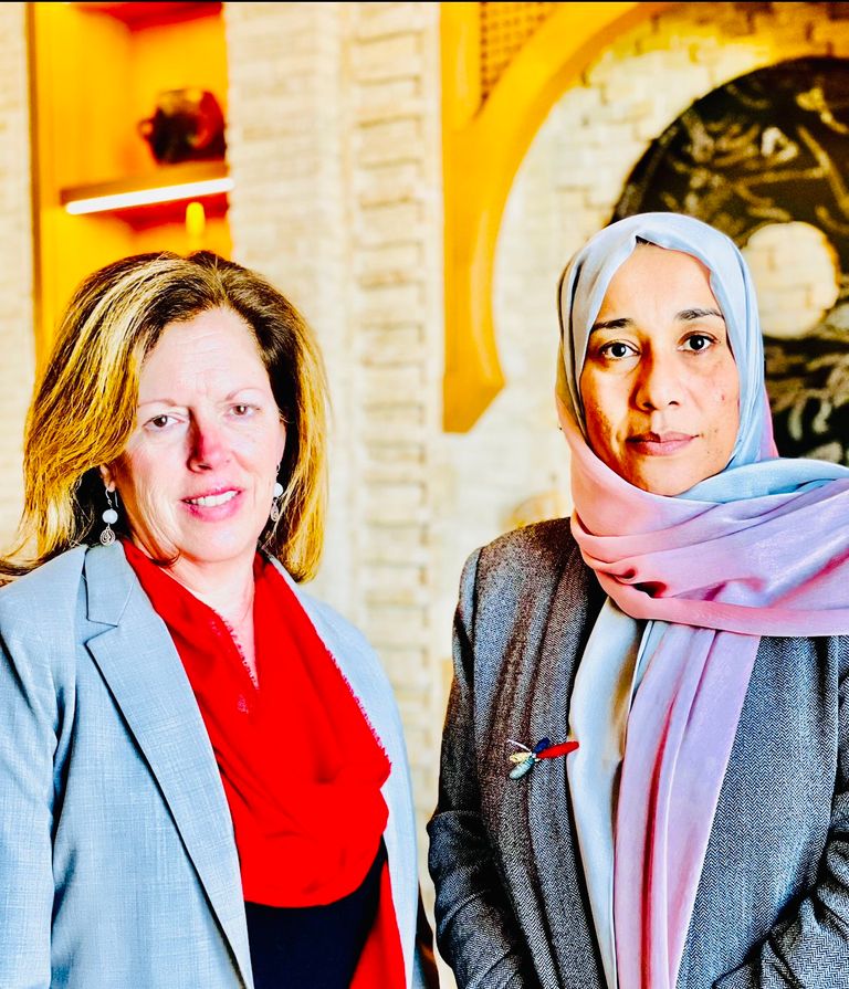 المستشارة الأممية ستيفاني وليامز وسفير اليابان في ليبيا