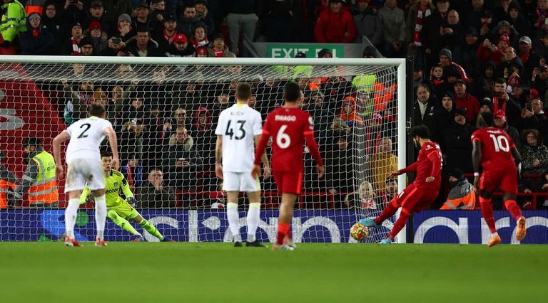 محمد صلاح نجم ليفربول ضد ليدز