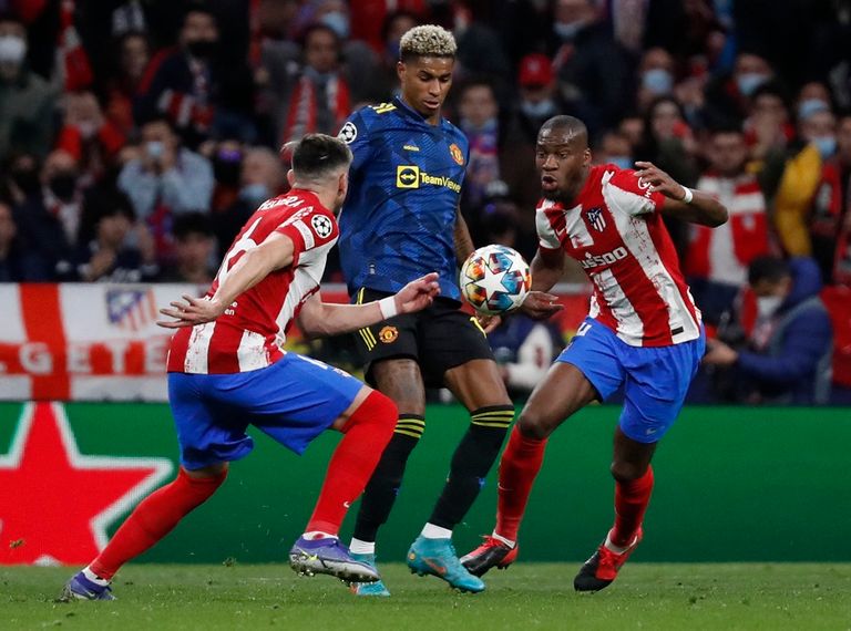 مباراة أتلتيكو مدريد ضد مانشستر يونايتد فريق ريال مدريد