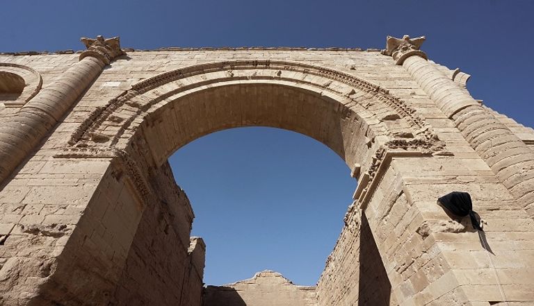 تمثال في مدينة الحضر العراقية القديمة