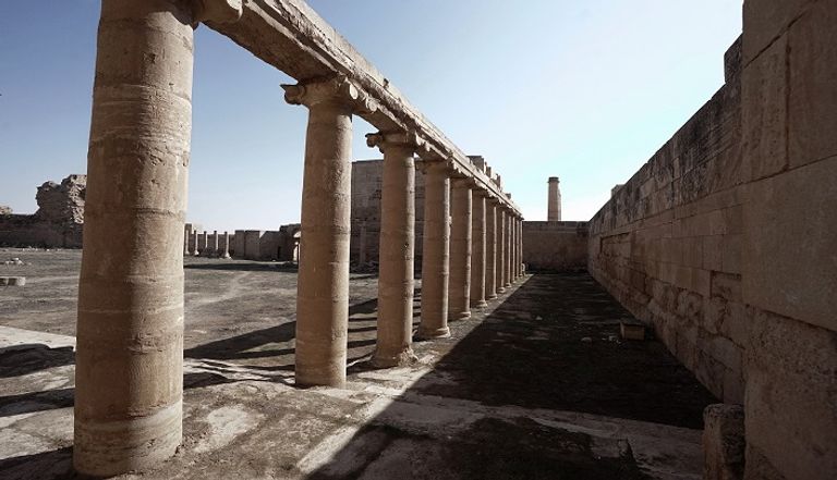 تمثال في مدينة الحضر العراقية القديمة