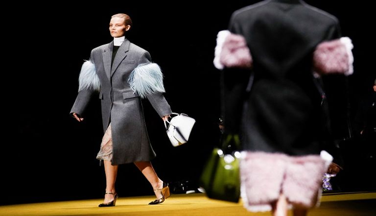 كيندال جينر في عرض مجموعة