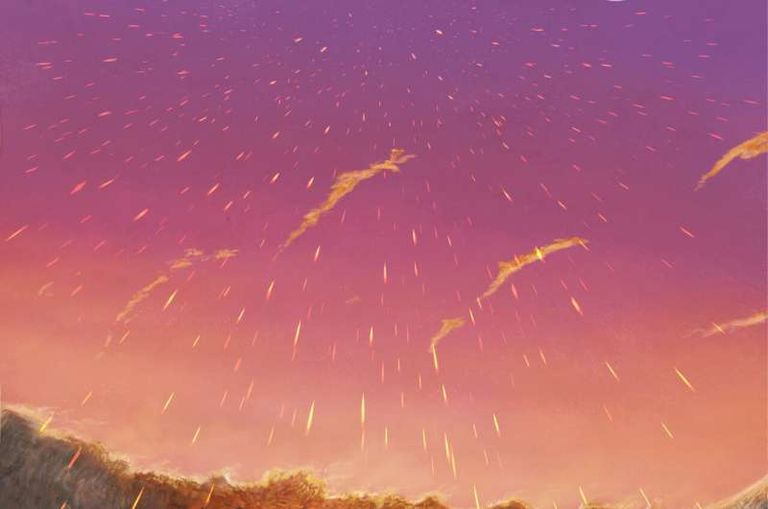  كرات التصادم (خرزات زجاجية من صخور الأرض) أمطرت السماء بعد اصطدام النيزك بالأرض 