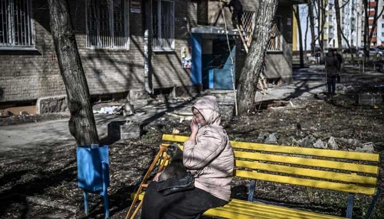 إحدى النازحات جراء الحرب في أوكرانيا