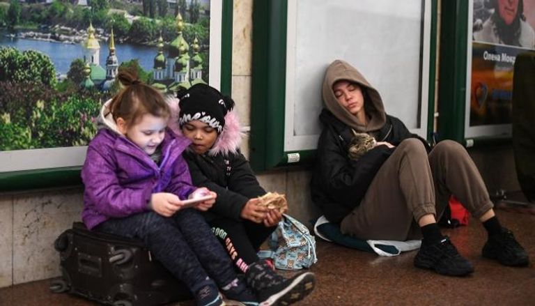 إحدى النازحات جراء الحرب في أوكرانيا