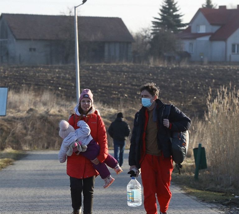إحدى النازحات جراء الحرب في أوكرانيا