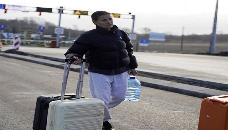 إحدى النازحات جراء الحرب في أوكرانيا