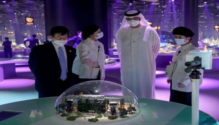 سلطان الجابر في جناح اليابان بإكسبو 2020 دبي