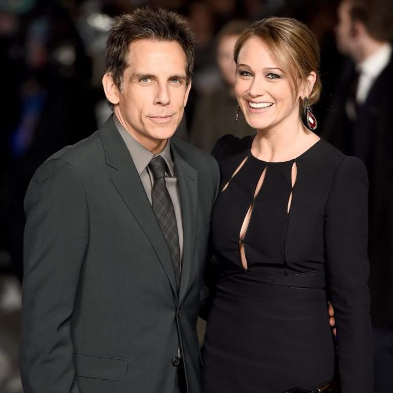 الممثل الأمريكي بن ستيلر وزوجته كريستين تايلور