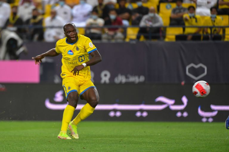 من مباراة الهلال والحزم في الدوري السعودي