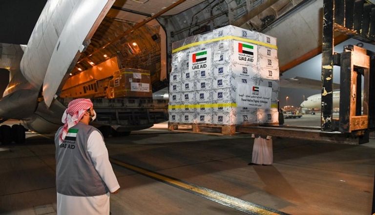 مساعدات غذائية إماراتية إلى إقليم تجراي بإثيوبيا
