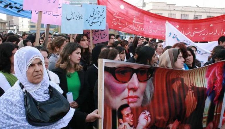 تظاهرة ضد تعنيف النساء في كردستان العراق