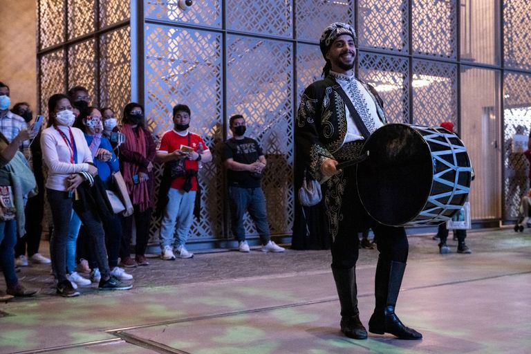 جانب من السهرة الموسيقية