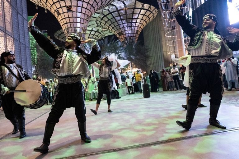 جانب من السهرة الموسيقية