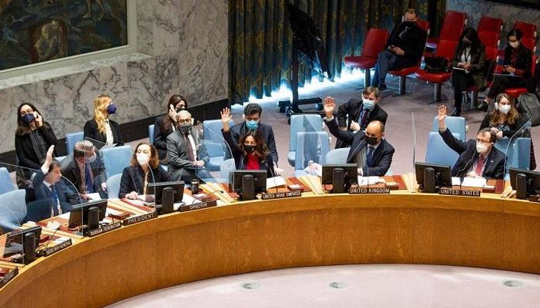 جانب من جلسة مجلس الأمن الدولي