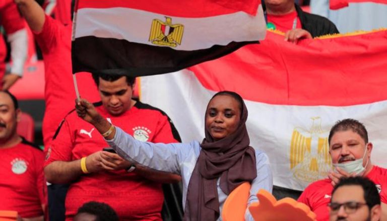 جماهير تشجع منتخب مصر في الكاميرون