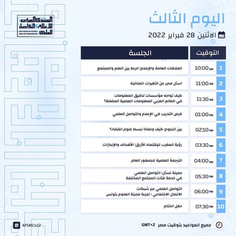 المنتدى شهد مشاركة 58 متحدثا من مختلف التخصصات سواء الإعلامية أو العلمية