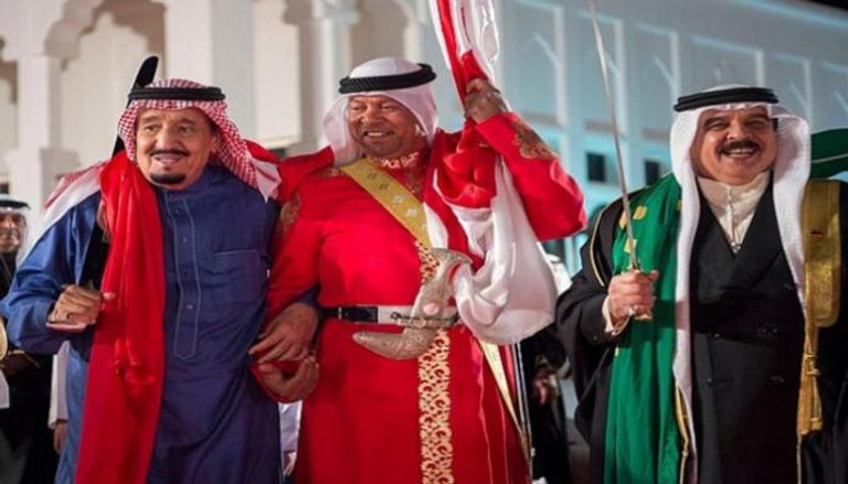 ملك البحرين والعاهل السعودي