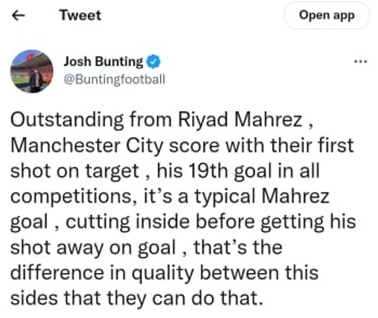 إشادة جماهيرية بمحرز رياض محرز يحتفل بهدفه