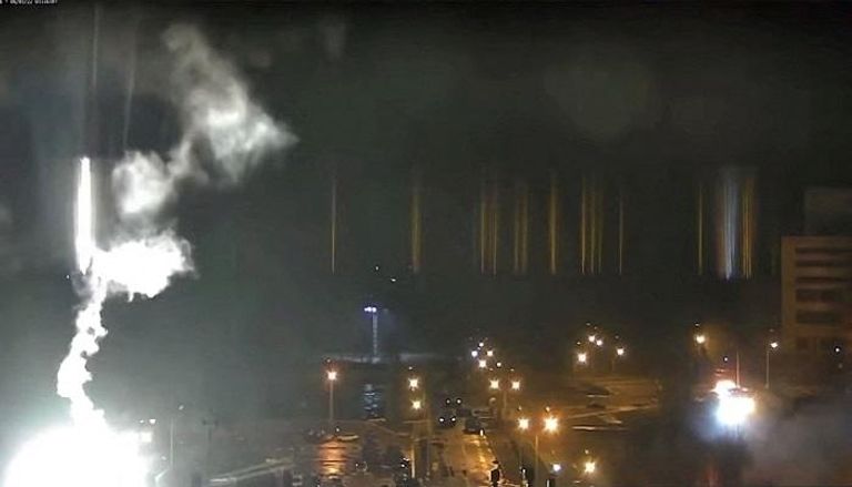  لقطات كاميرا المراقبة في محطة الطاقة النووية - رويترز
