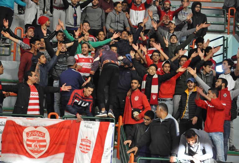 جماهير الإفريقي النادي الإفريقي ضد النجم الساحلي