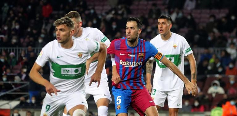 برشلونة وإلتشي من مباراة سابقة