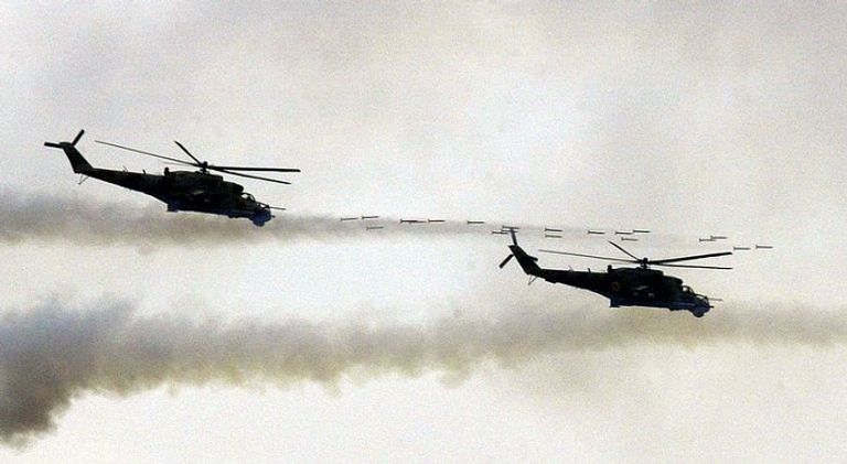 مروحيات أوكرانية من طراز "مي-24" طائرات ميج-29 روسية الصنع في أوكرانيا