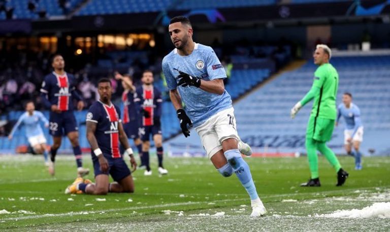 رياض محرز رياض محرز وجوارديولا في مانشستر سيتي