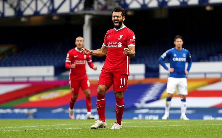 محمد صلاح نجم ليفربول ضد إيفرتون