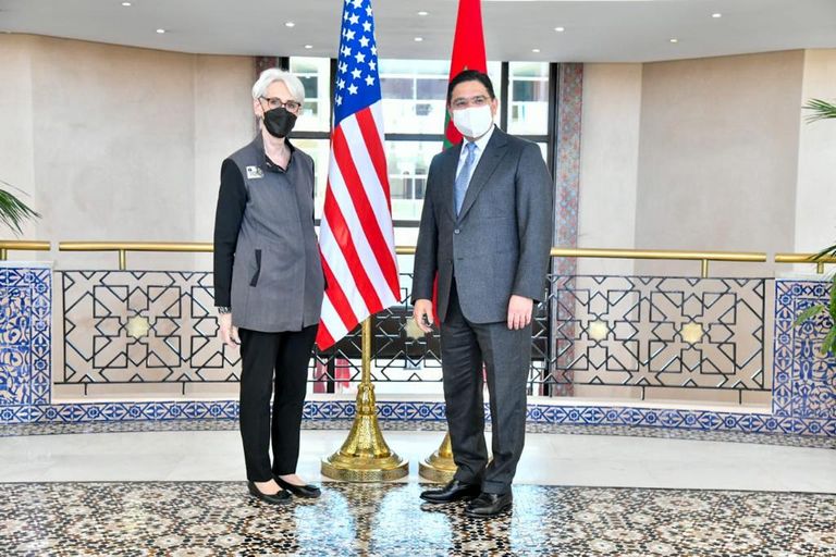 ناصر بوريطة يستقبل ويندي شيرمان