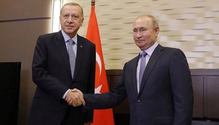 الرئيسان التركي والروسي خلال لقاء سابق