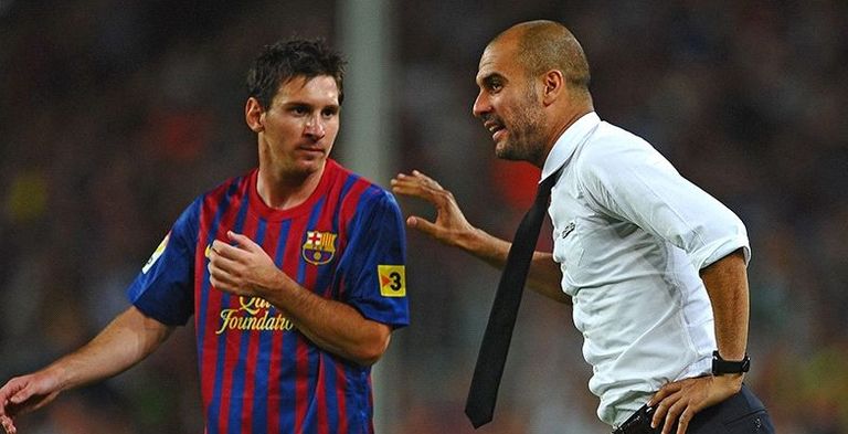 ميسي وجوارديولا سمير نصري وليونيل ميسي