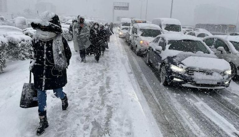 عاصفة سابقة ضربت مدينة إسطنبول