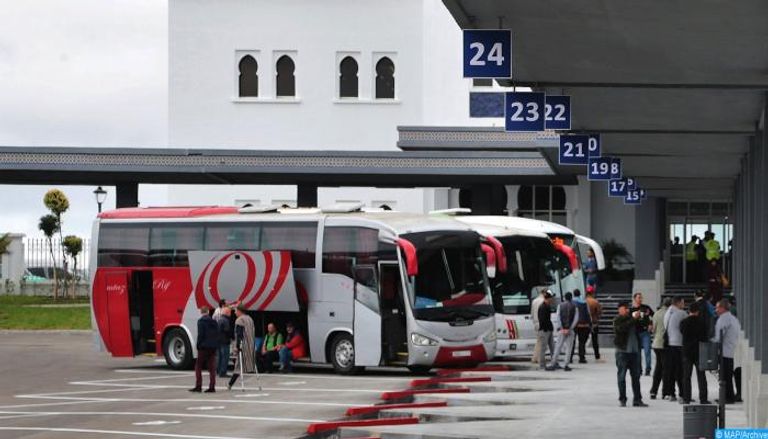 حافلات للنقل العمومي بالمغرب - أرشيفية