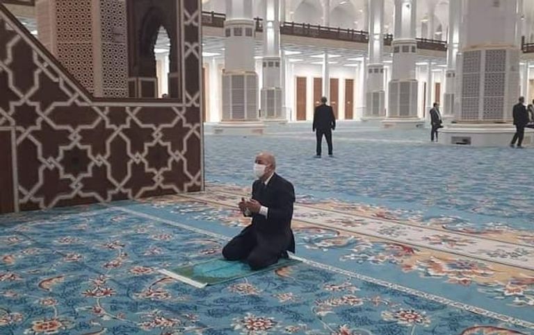 الرئيس الجزائري في مسجد الجزائر الأعظم - أرشيفية