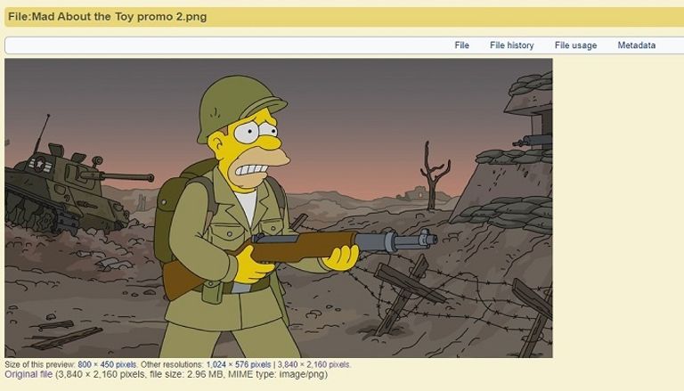 صور من المسلسل الأمريكي الشهير ذي سيمبسونز