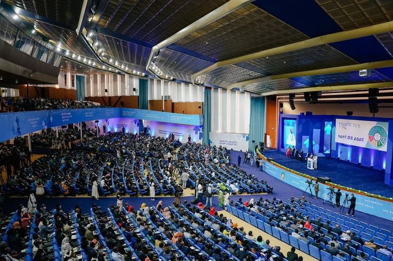 جانب من افتتاح المؤتمر الأول لحزب الازدهار الحاكم بإثيوبيا
